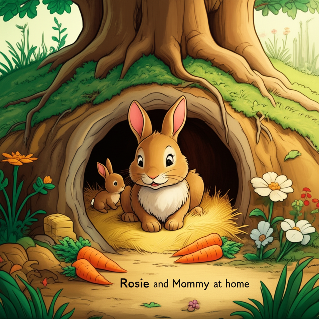 Rosie and Mommy at home